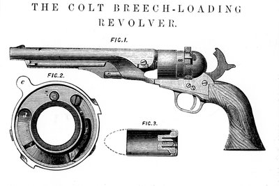 Revólver Colt Frontier, inventado por Samuel Colt 1814-62, c1850 de Unbekannt