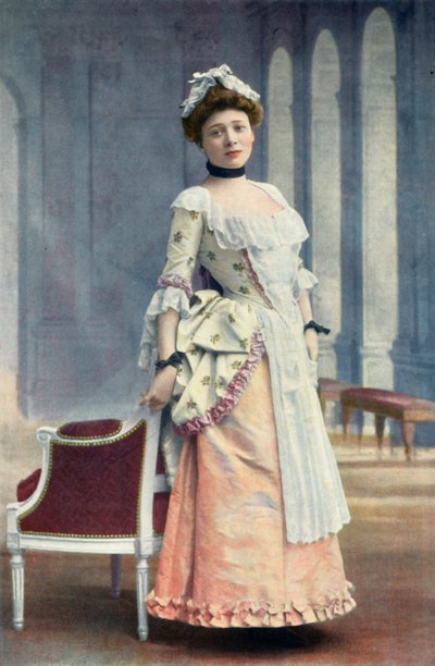 Comedie-Francaise. Marie Leconte. Papel de Lisette. - O jogo do amor e da sorte, 1904. de Unbekannt
