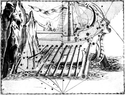 Constelação de Argo Navis de 1723 de Unbekannt