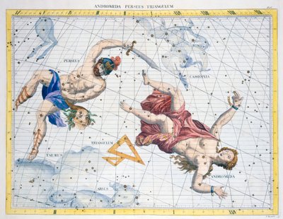 Constelações de Perseu e Andrômeda, 1729 de Unbekannt