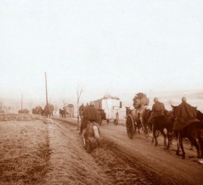 Comboio, Genicourt, norte da França, 1916 de Unbekannt