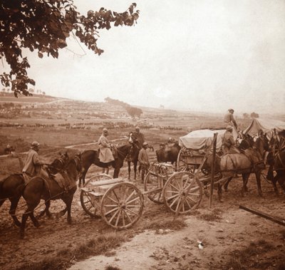 Comboio, Genicourt, norte da França, 1916 de Unbekannt