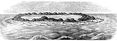 Recife de coral, criando uma lagoa de Unbekannt