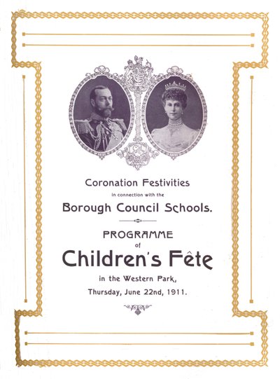 Festas de coroação em conexão com as escolas do conselho da cidade, 1911, 1917. de Unbekannt