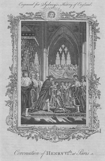 Coroação de Henrique VI em Paris, 1773. de Unbekannt