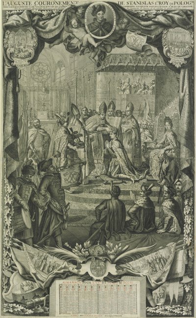 Coroação de Stanislaw I Leszczynski em 1705, 1706 de Unbekannt
