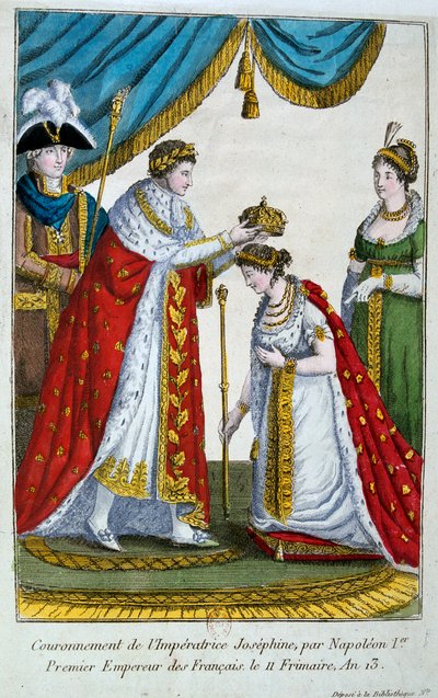 Coroação da Imperatriz Josephine, 2 de dezembro de 1804, século XIX de Unbekannt
