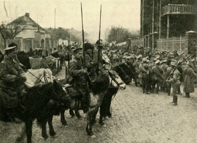 Soldados cossacos, Primeira Guerra Mundial, 1914, c1920. de Unbekannt
