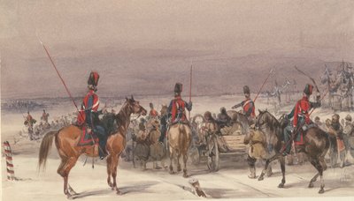 Cossacos convocando deportados, 1831 de Unbekannt