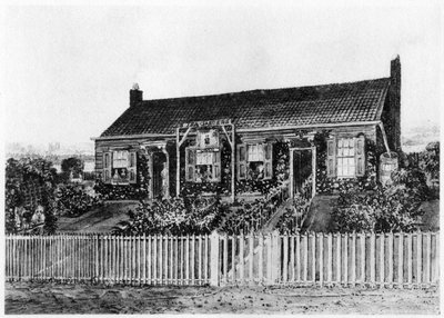 Casas de campo no local da Eaton Square, Londres, c no início do século XIX 1907 de Unbekannt