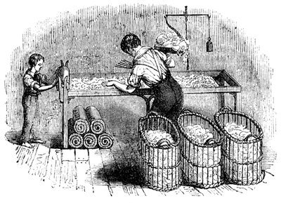 Fabricação de algodão, c1845 de Unbekannt