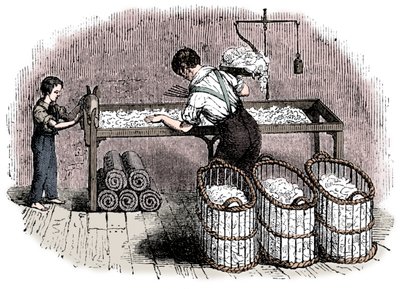Fabricação de algodão, c1845 de Unbekannt