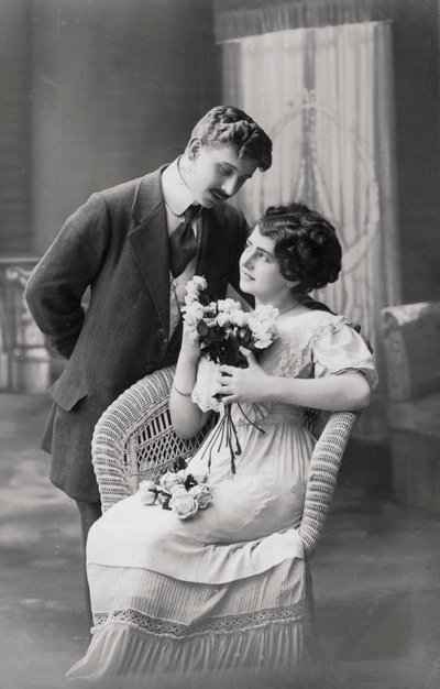 Casal apaixonado, c1900-1919 de Unbekannt