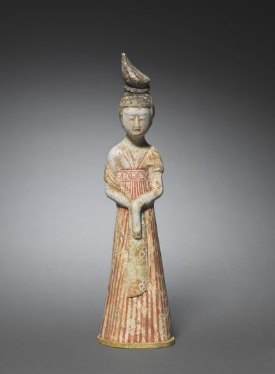 Senhora da corte com alto Chignon, c. 700-750. de Unbekannt