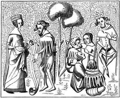 Corte do amor, Provence, França, século XIV 1849 de Unbekannt
