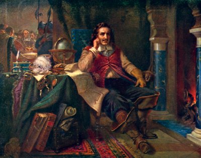Cromwell recusando a coroa, 1925 de Unbekannt