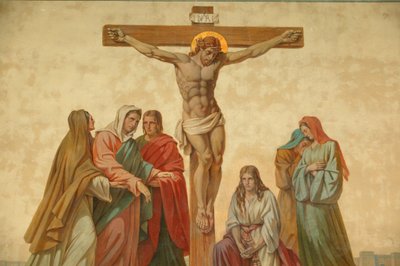 Crucificação. Igreja de Saint-Didier Voreppe França de Unbekannt