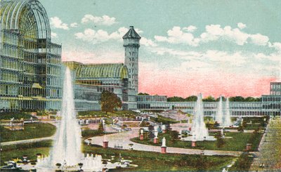 Palácio de cristal, sydenham, c1910 de Unbekannt