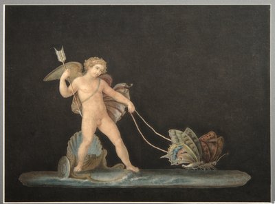 Cupido com borboletas de Unbekannt