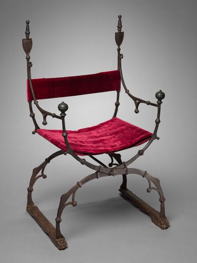 Cadeira Dobrável Curule, c. 1450-1500. de Unbekannt