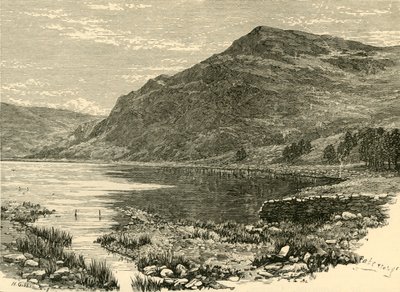 Cwm Buchan Lake e Craig-Y-Saith, 1898. de Unbekannt