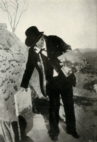 Cézanne com pintura e paleta, c1900, 1947. de Unbekannt