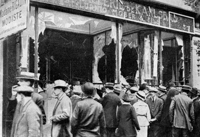 Danificado joalheiro austríaco, Paris, Primeira Guerra Mundial, 1914 de Unbekannt