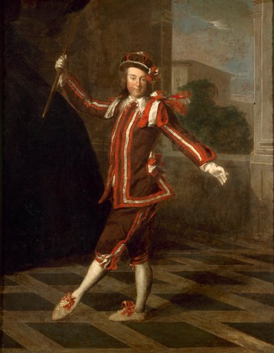 Mezzetin dançante, cerca de 1720. de Unbekannt