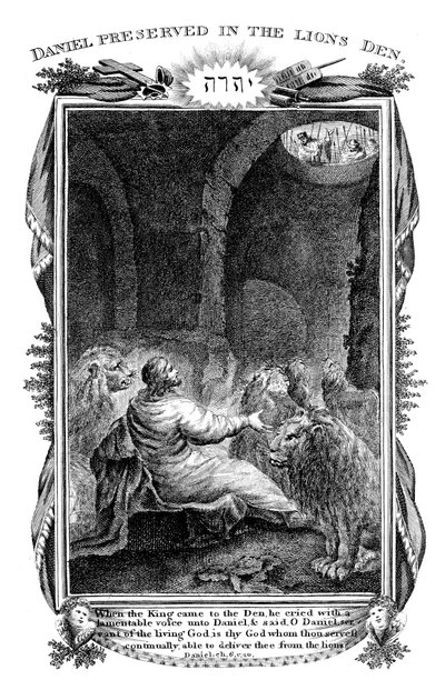 Daniel na cova dos leões, 1804 de Unbekannt