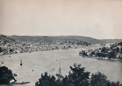 Dartmouth - Vista geral, mostrando o Colégio Naval Flutuante de Britannia, 1895 de Unbekannt