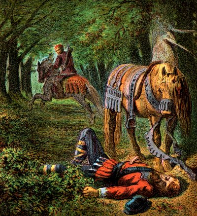 Morte de Guilherme II, 1100, c1850 de Unbekannt