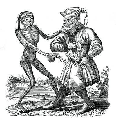 Morte e o judeu, um episódio da Dança da Morte, 1441, 1870 de Unbekannt