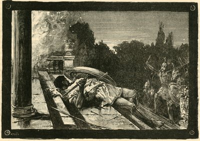 Morte de Alcibíades, 1890. de Unbekannt