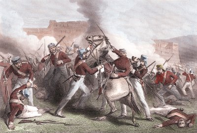 Morte do Brigadeiro Adrian Hope, motim indiano, 15 de abril de 1858 de Unbekannt