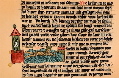 Morte de Frederick Barbarossa, c1154, 1907. de Unbekannt