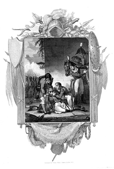 Morte do tenente-general Sir John Moore, soldado britânico, Corunha, Espanha, 1809 de Unbekannt
