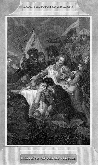 Morte de Sir Philip Sydney, 1586 c1815 de Unbekannt