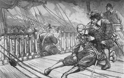 Morte de Van Tromp, 10 de agosto de 1653, c1880 de Unbekannt