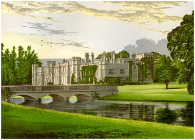 Deene Park, Northamptonshire, casa da Condessa de Cardigan, c1880 de Unbekannt