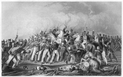 Derrota dos amotinados Sealkote pela coluna General Nicholsons, 1857, c1860 de Unbekannt