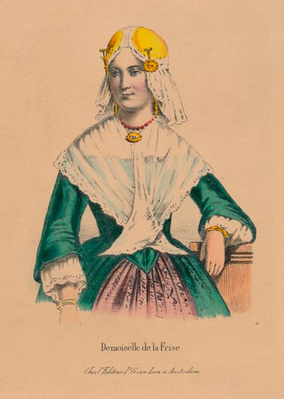 Demoiselle de la Frise, década de 1850. de Unbekannt