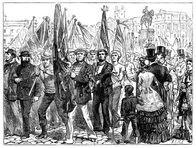 Demonstração de marinheiros, século XIX, 1900 de Unbekannt