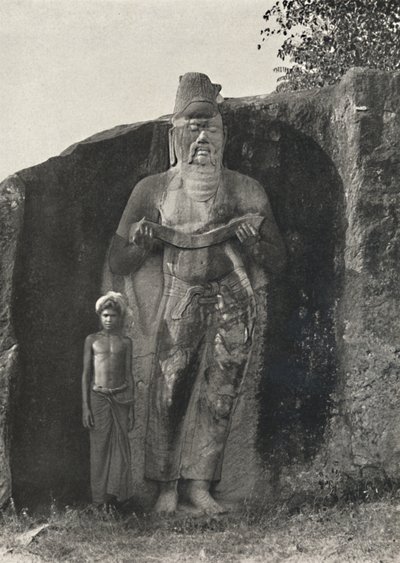 Segundo a tradição, a estátua de Parakrama Bahus I, o Grande 1164-1197 DC, Pollonnaruwa, 192 de Unbekannt