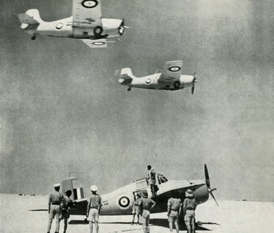 Esquadrão do Deserto - aviões do Fleet Air Arm durante a Segunda Guerra Mundial, c1943. de Unbekannt