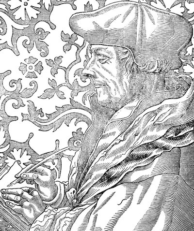 Desiderus Erasmus, humanista e estudioso holandês do século XV-XVI de Unbekannt
