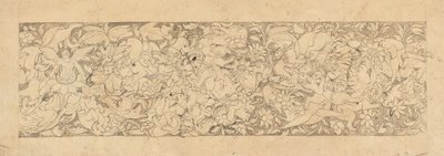 Desenho de Animais e Plantas Entrelaçados, século XVIII-XIX. de Unbekannt