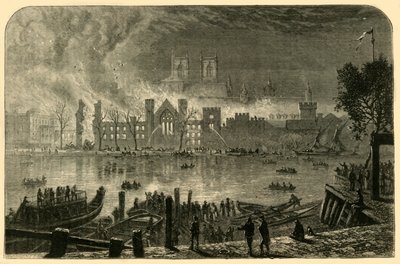 Destruição das Casas Antigas do Parlamento, 16 de outubro de 1834, 1881. de Unbekannt