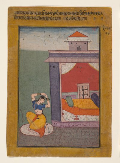 Desvarati Ragini: Fólio de uma série ragamala Garland of Musical Modes, 1605-06. de Unbekannt