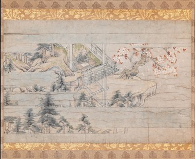 Seção separada do rolo um de A Long Tale for a Autumn Night ... ca. 1400 de Unbekannt