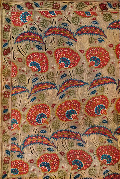 Detalhe da cortina, da Turquia, c1650 de Unbekannt